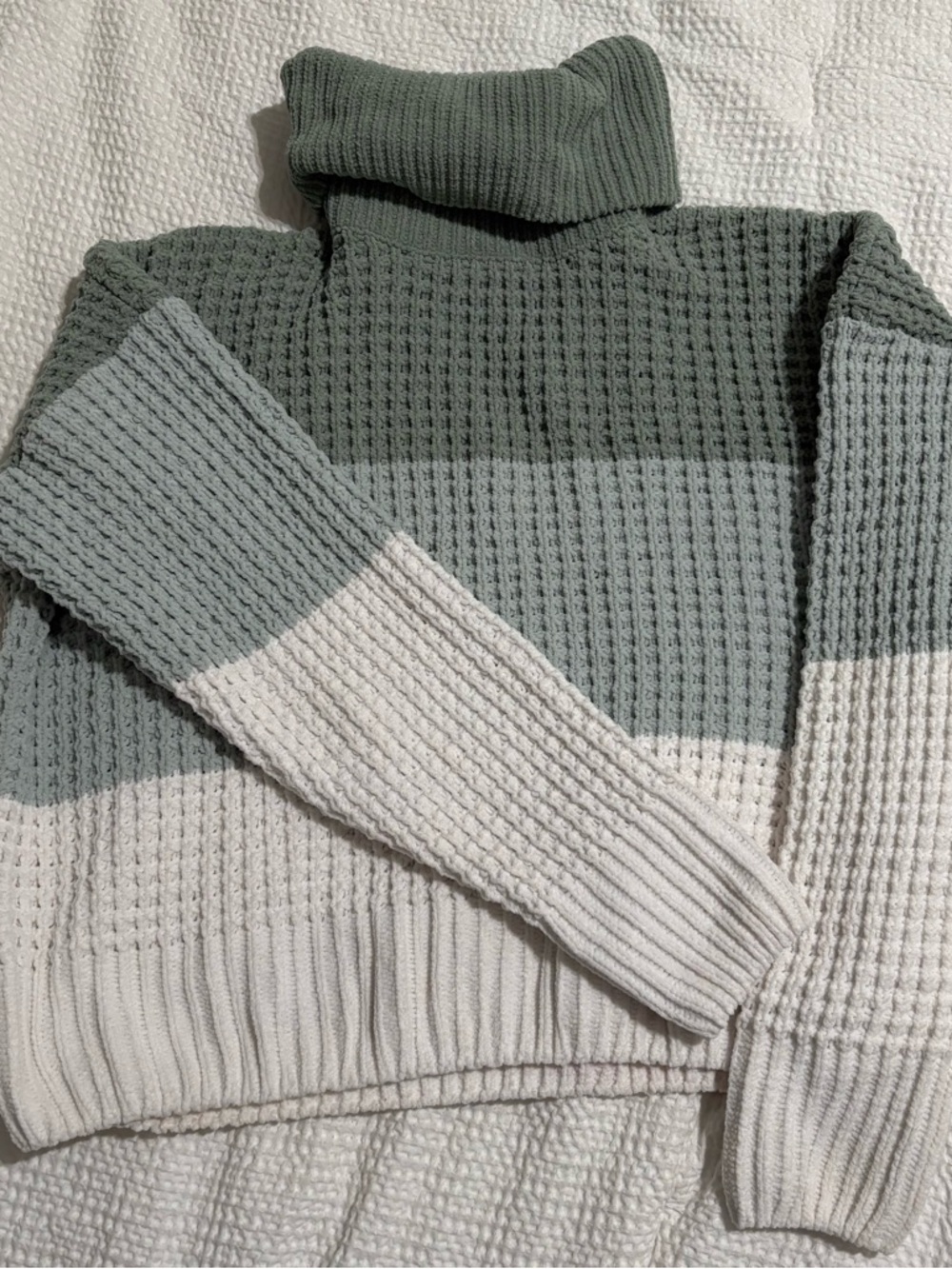 Green Striped Sweater | Pinque